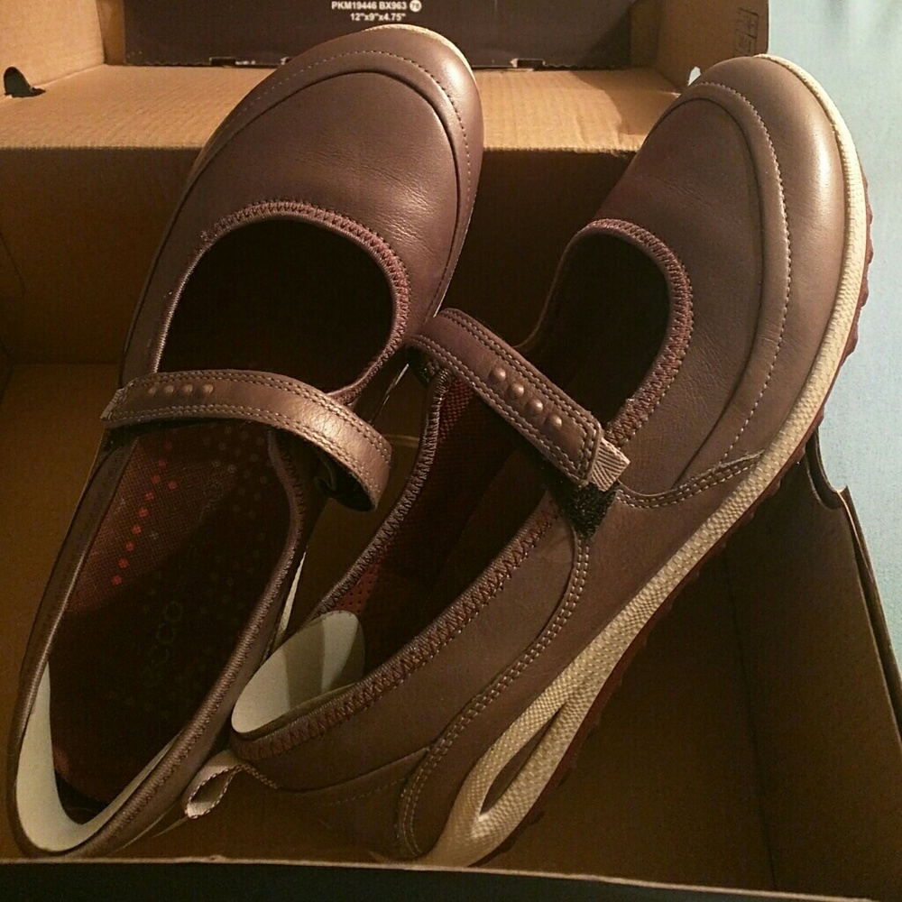 Ecco mary jane shoes Yak Gray Bronze