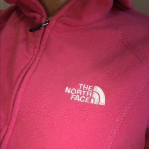 Pink North Face fleece
