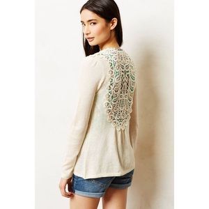 Anthropologie Latticework Cardigan