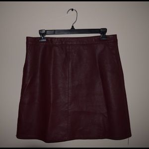 F21 Leather Skirt