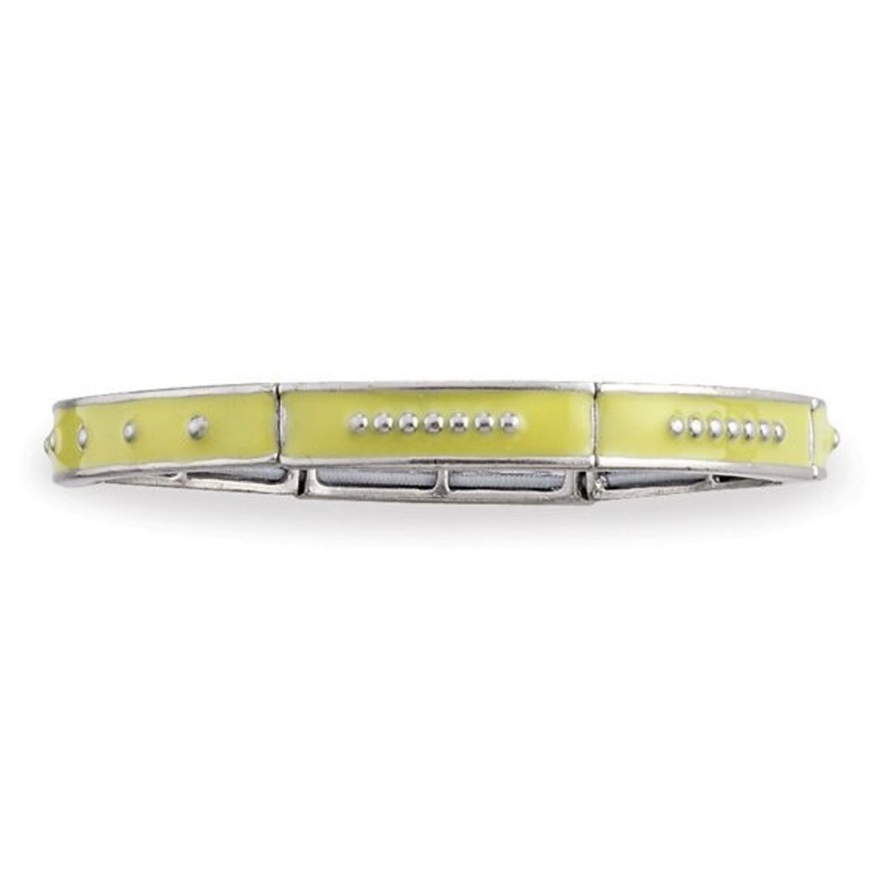 🚨SALE🚨 💛Yellow enamel stretch bracelet