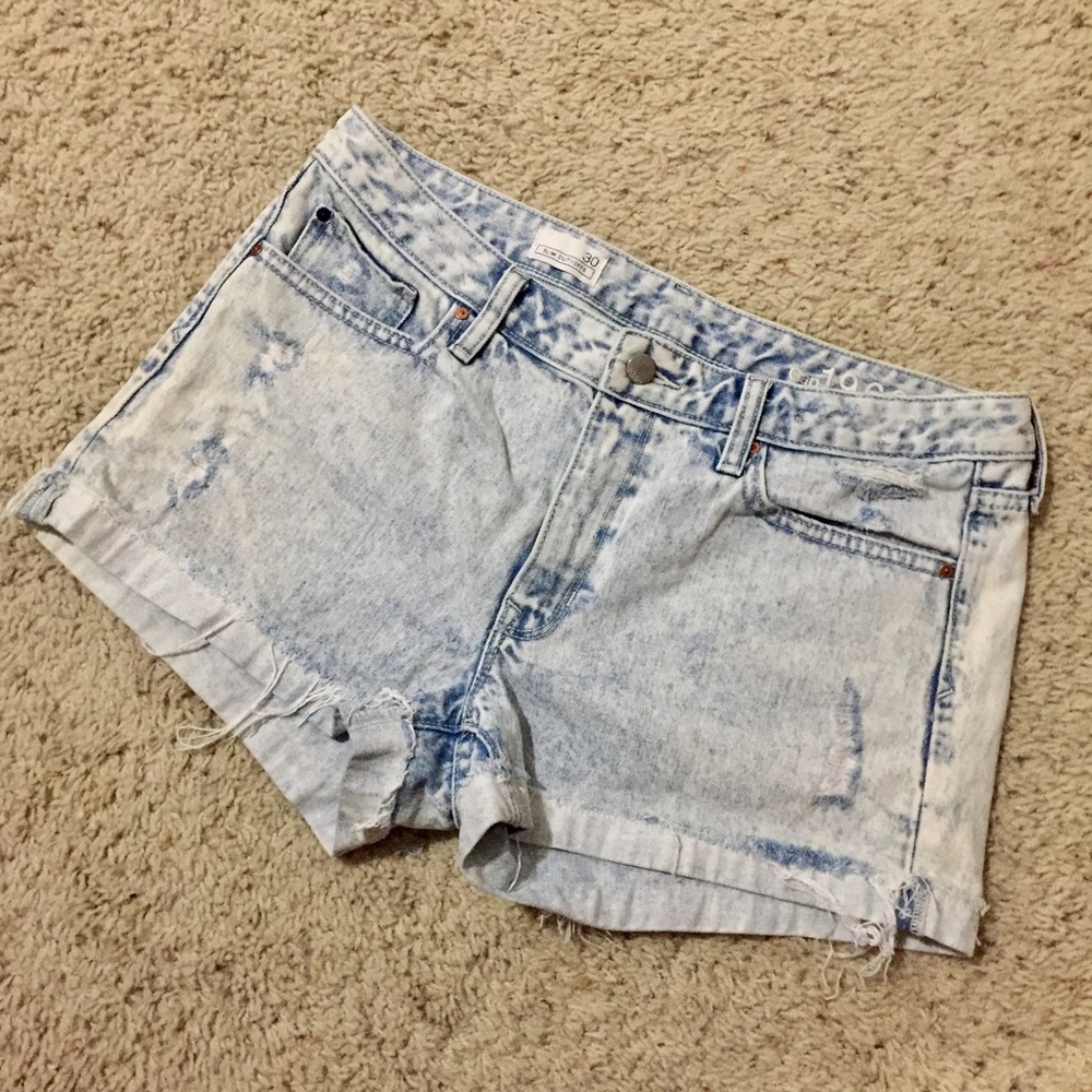 GAP Acid wash denim shorts