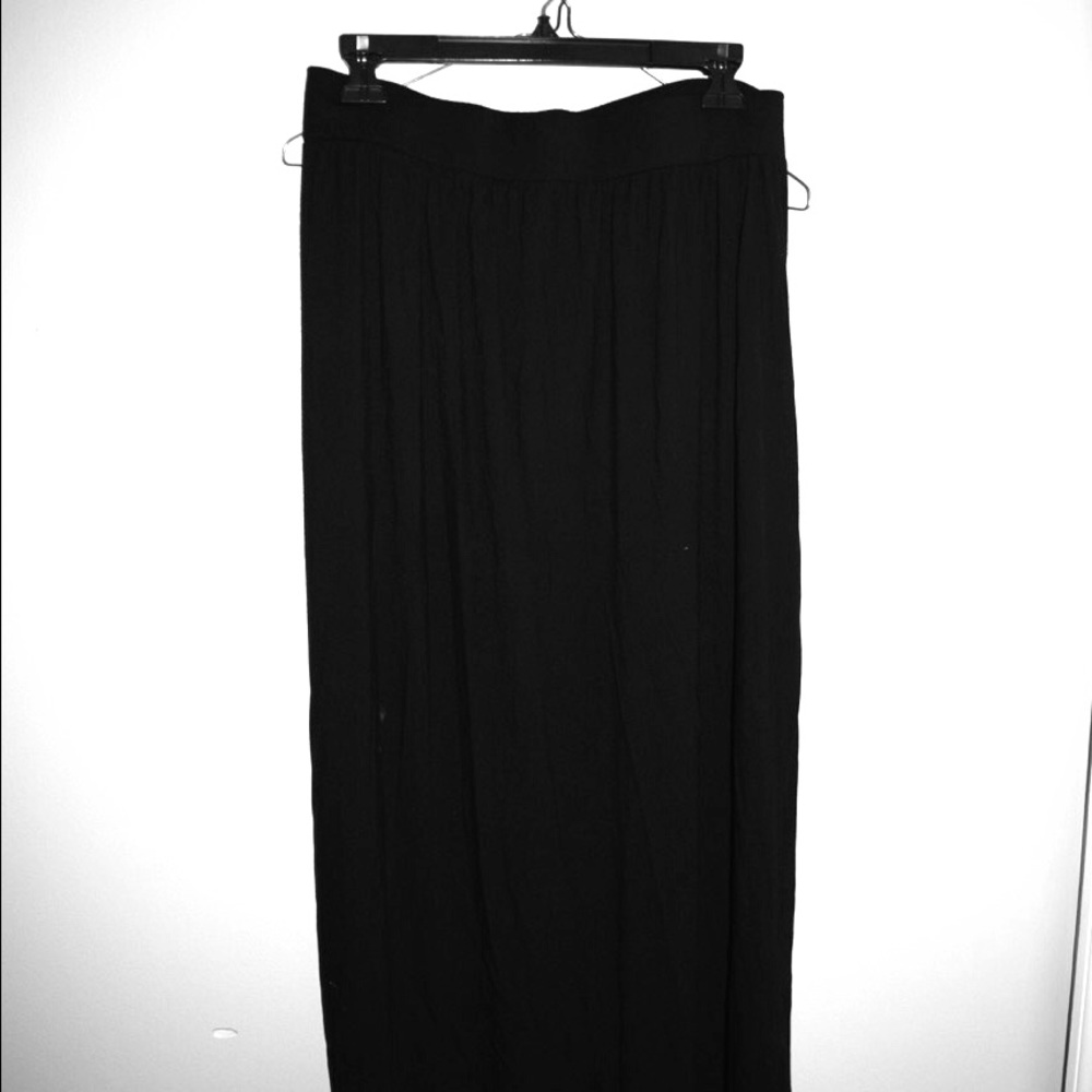 Ann Taylor Black Maxi Skirt