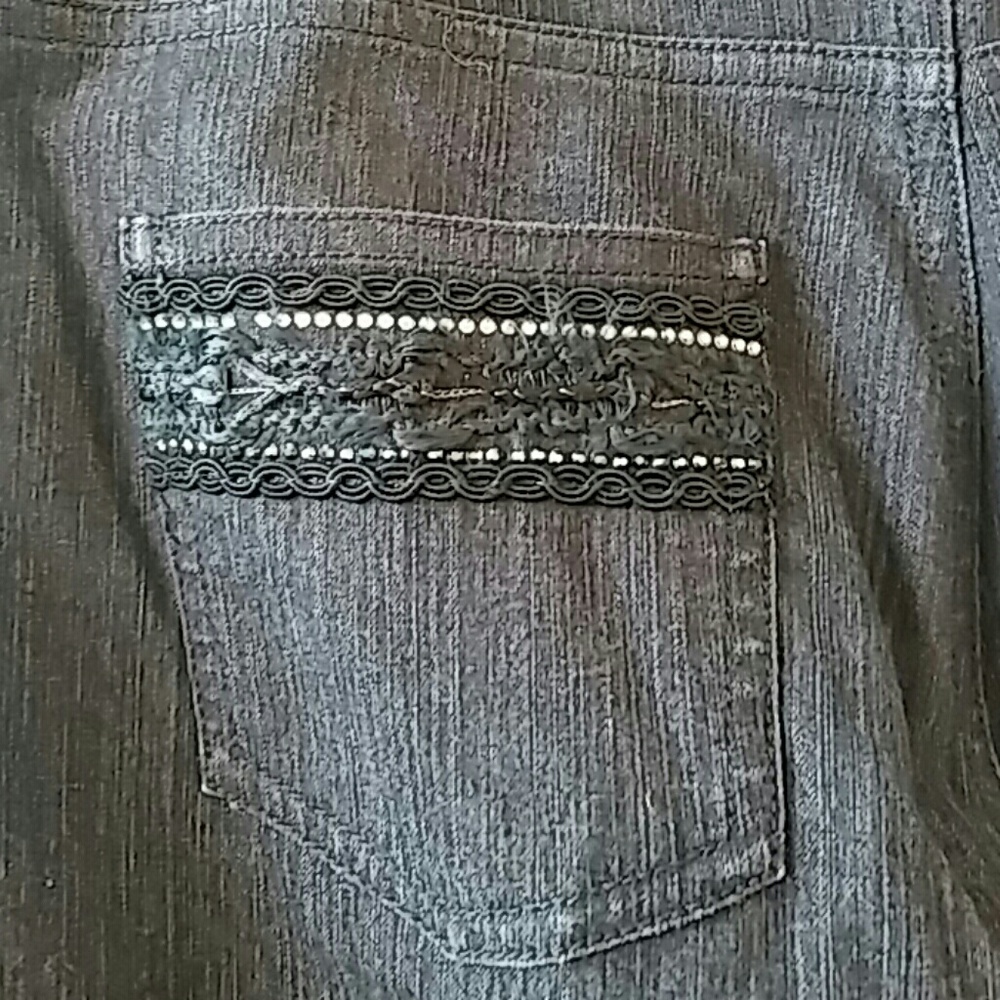 Gorgeous St. John Coture Black Denim