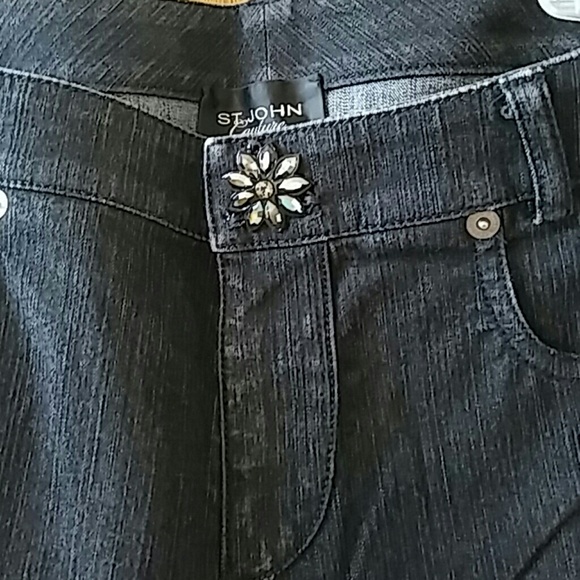 Gorgeous St. John Coture Black Denim - Picture 3 of 4