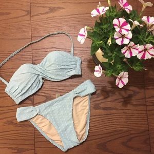 VS Bikini 👙 Baby blue dot fabric in XS