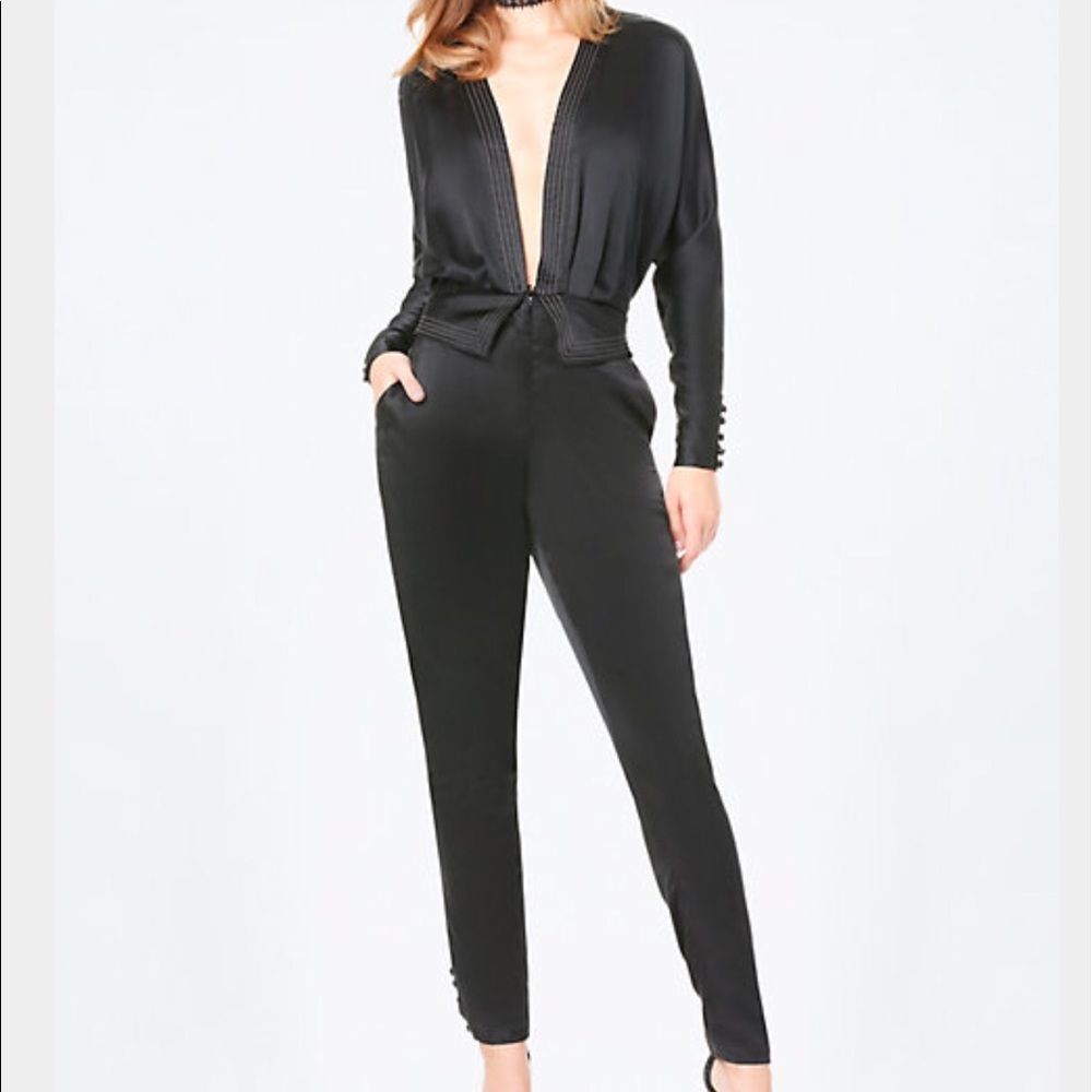 100% silk jumpsuit