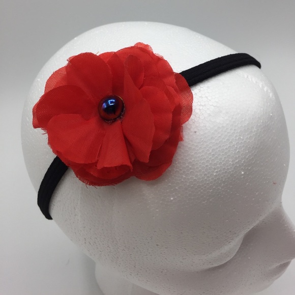 Handmade Elastic Floral Headband - Picture 2 of 2