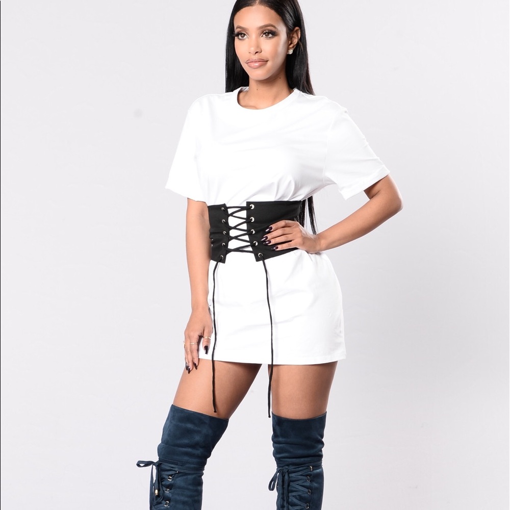 Corset t shirt dress
