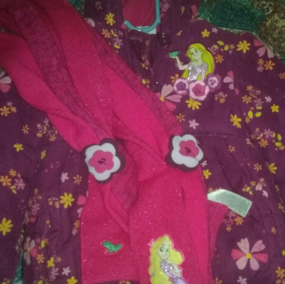 Disney mermaid coat with scarf(SOLD)
