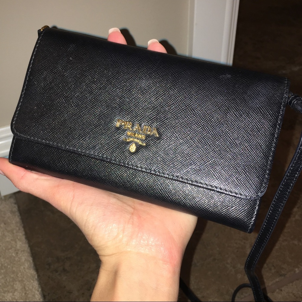 Prada cross-body wallet (wallet on a chain)