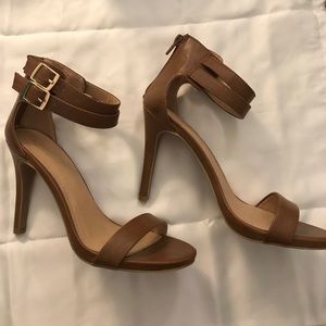 Cognac Strappy Heels