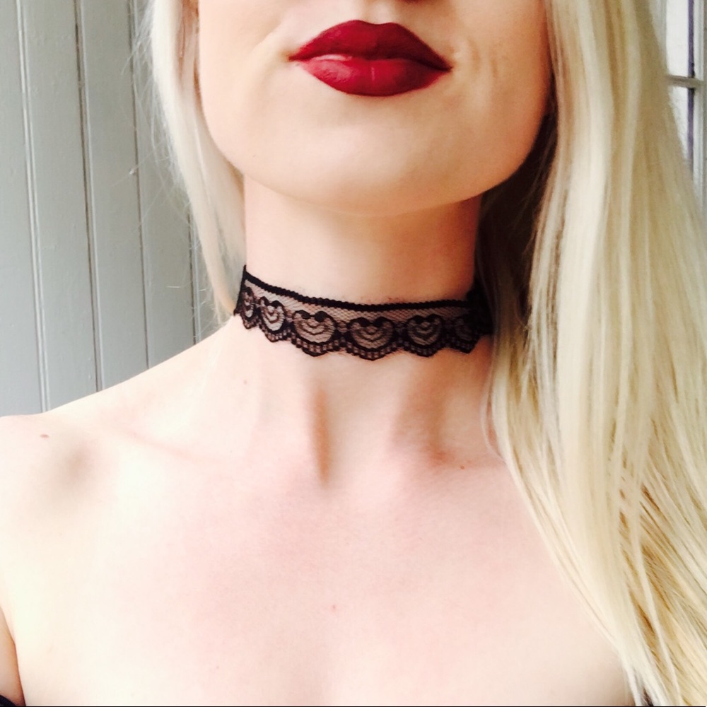Black Victorian Lace Choker❤️