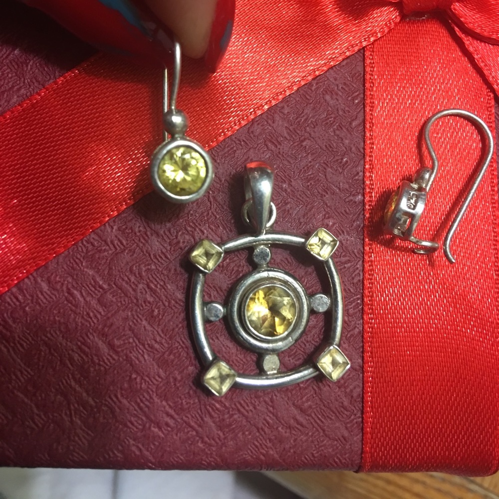 .925 solid sterling silver stone  set