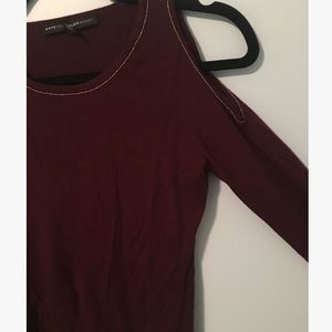 WHBM cold shoulder sweater