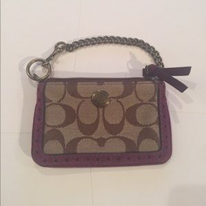 Small Coach Wristlet Mint Condition