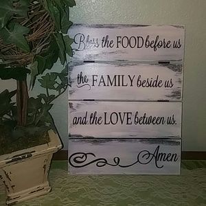 Handmade rustic farmhouse sign