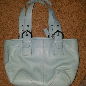 Light Blue Coach Purse