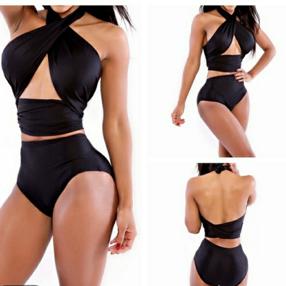 Black 2 piece bikini