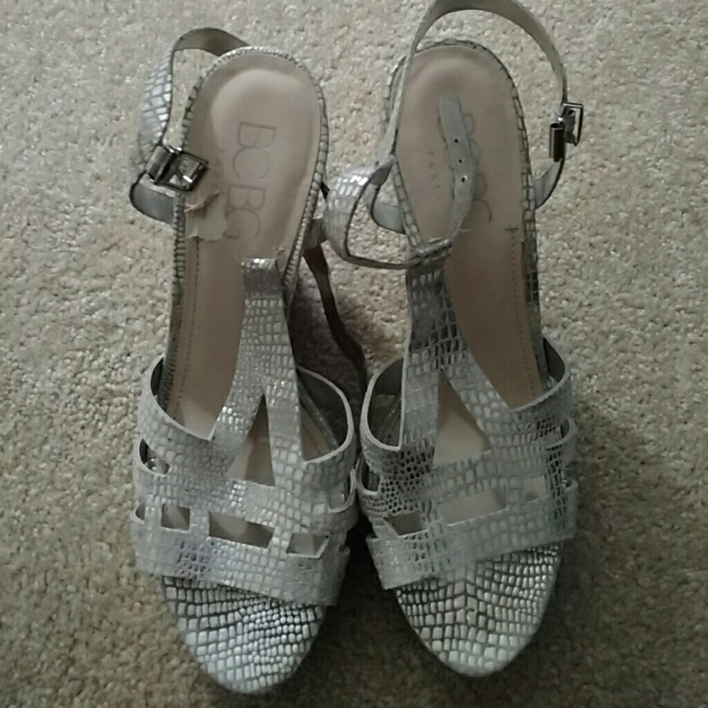 Silver High Heel Sandles