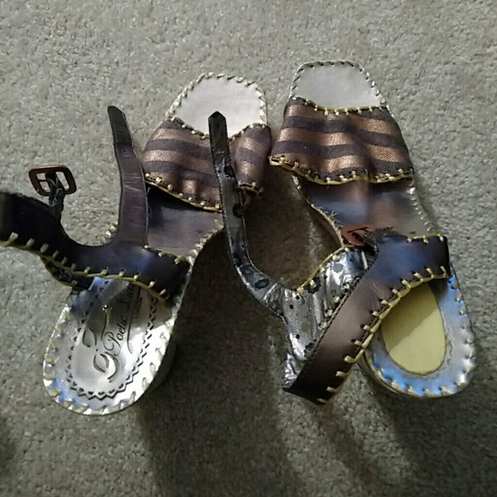 Wooden Heel High Heel Shoes