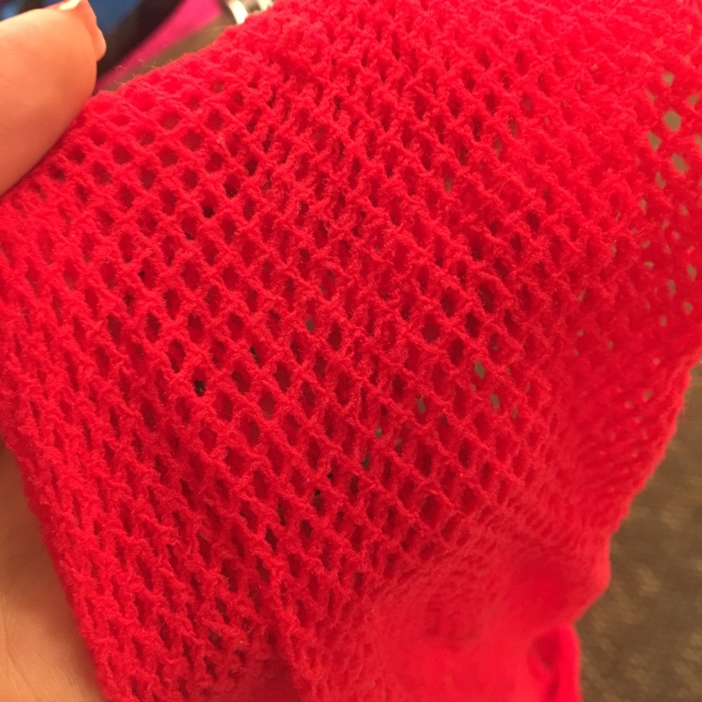 Red fishnets
