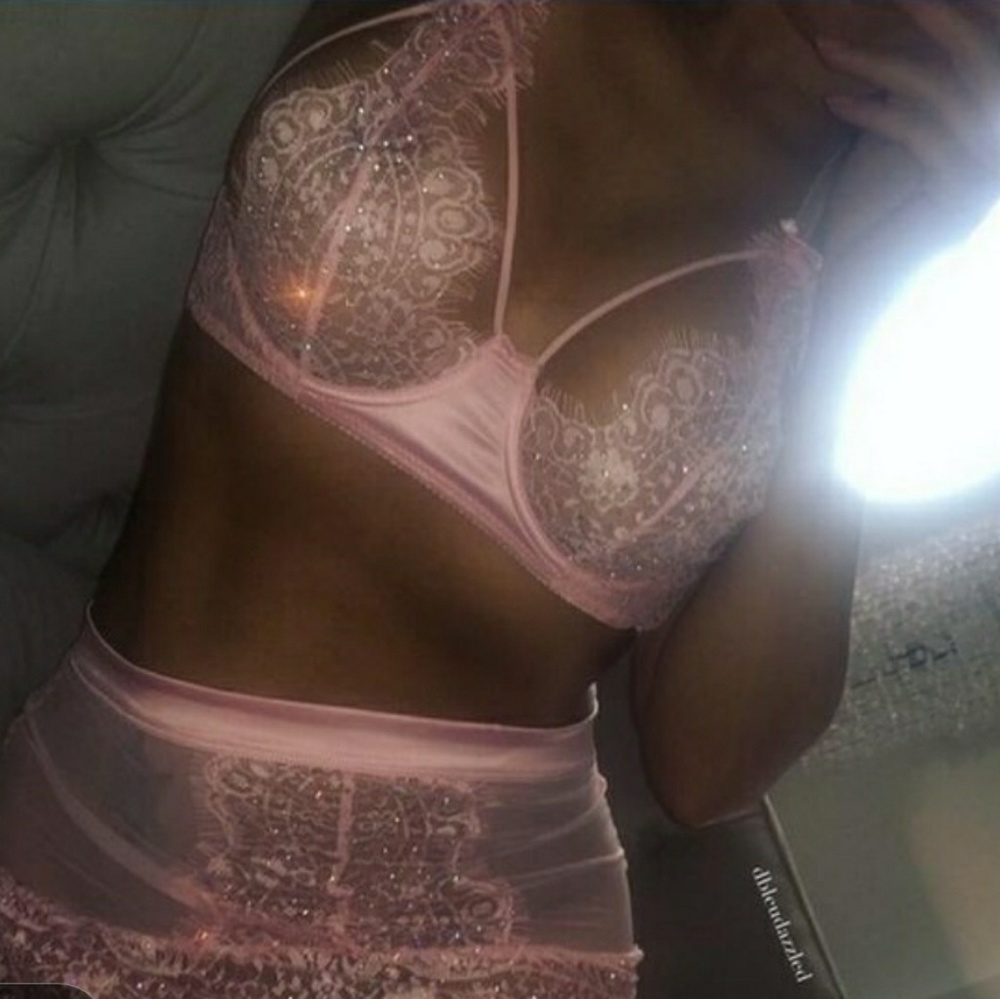 Aqua 2 piece lingerie set