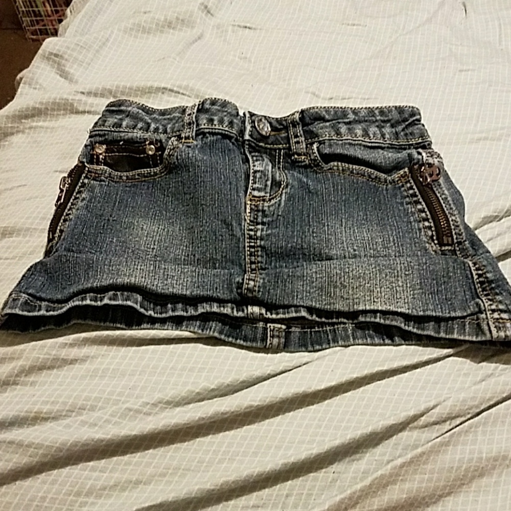 Almost famous jean skirt