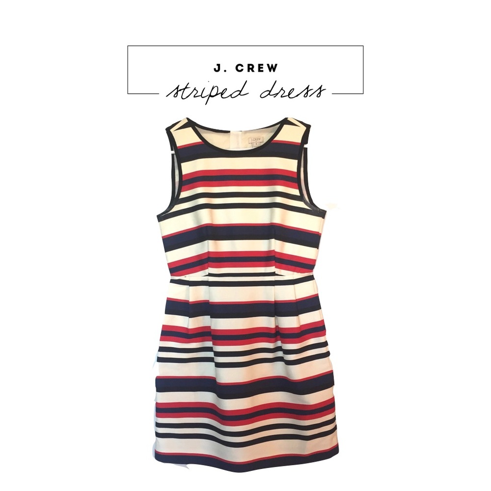 J. Crew Striped Dress