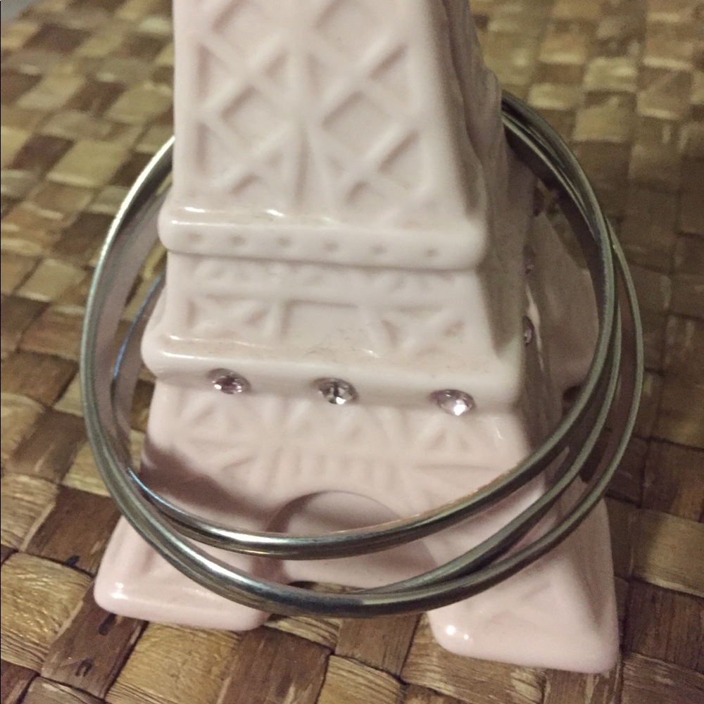 Silver Inter-Locking Bangle Bracelets - image 1