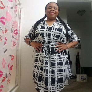 Black and white dress