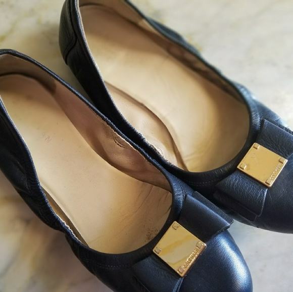Cole Haan Shoes - 50% OFF Cole Haan Navy Bow Ballet Flats