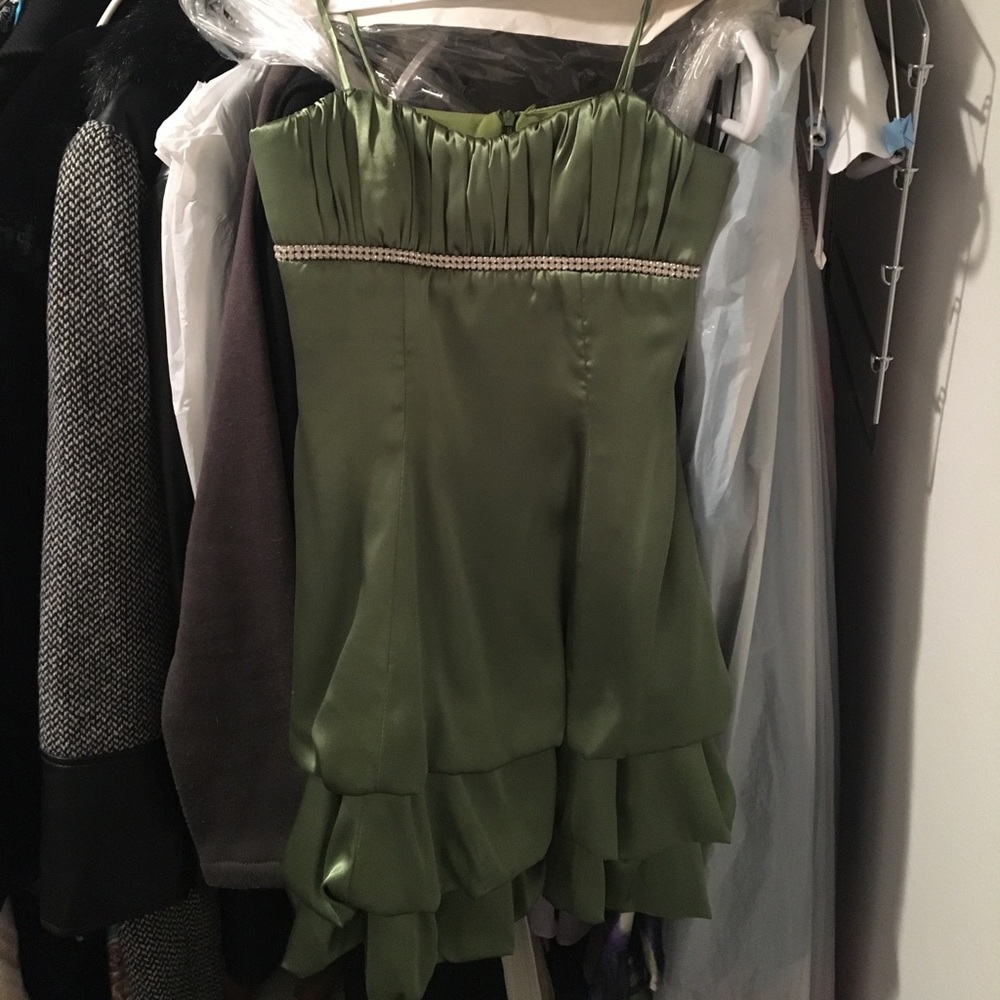 Green homecoming dress