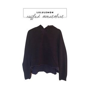 Lululemon Purple Ruffle Sweatshirt