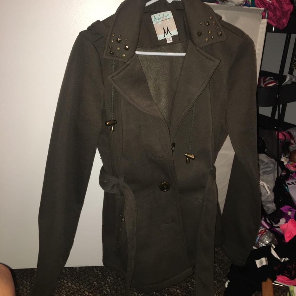 Olive green coat