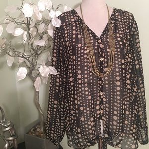 THE LIMITED SHEER BLOUSE THE LIMITED SHEER BLOUSE