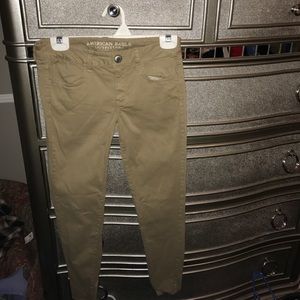 Cute tan American eagle pants