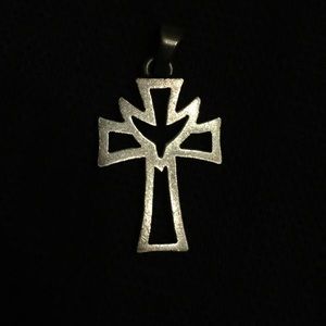 James Avery Cross with Dove Charm