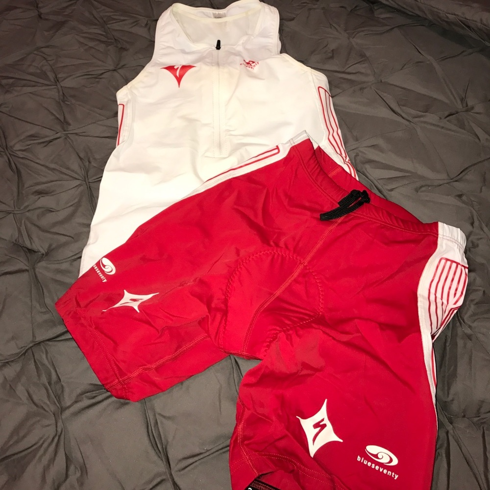 Tri/biking shorts and tank set