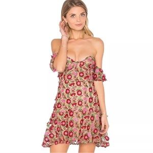 For Love And Lemons Amelia Floral Mini Dress