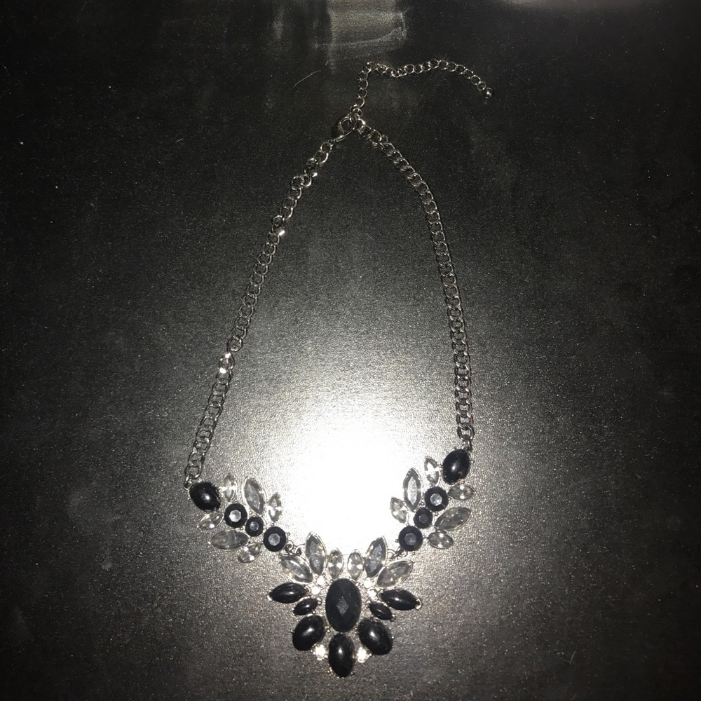 Never worn black and silver necklace