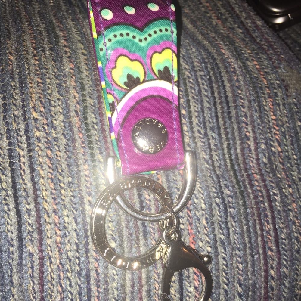 Vera Bradley keychain in HEATHER PATTERN