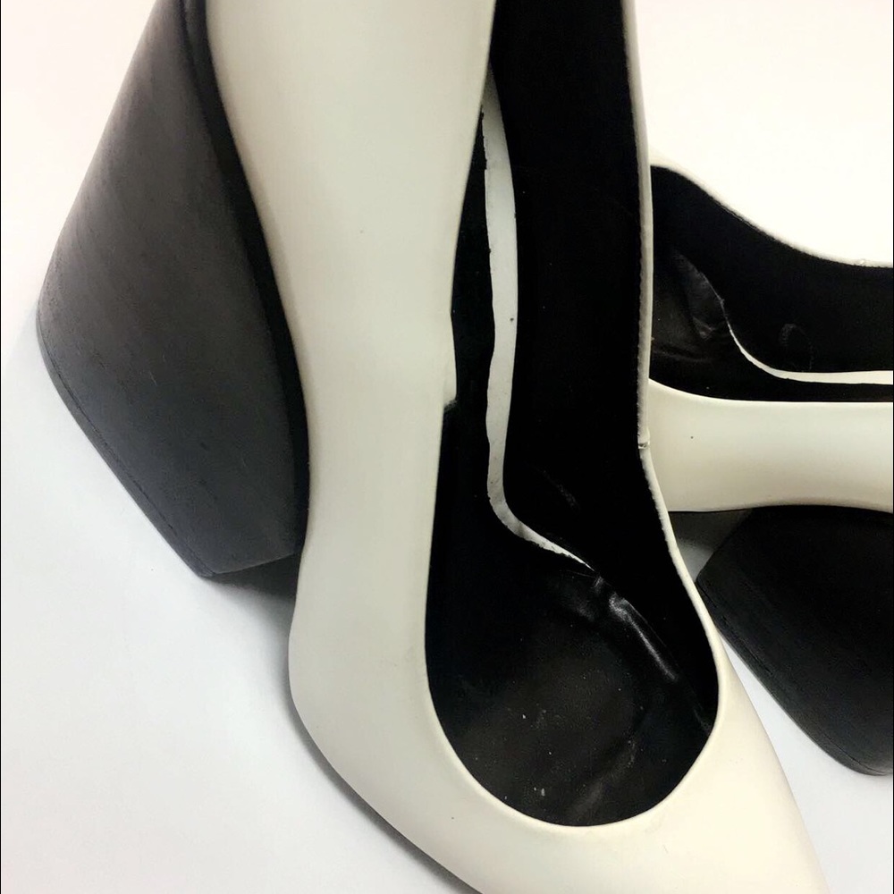 Zara white heels