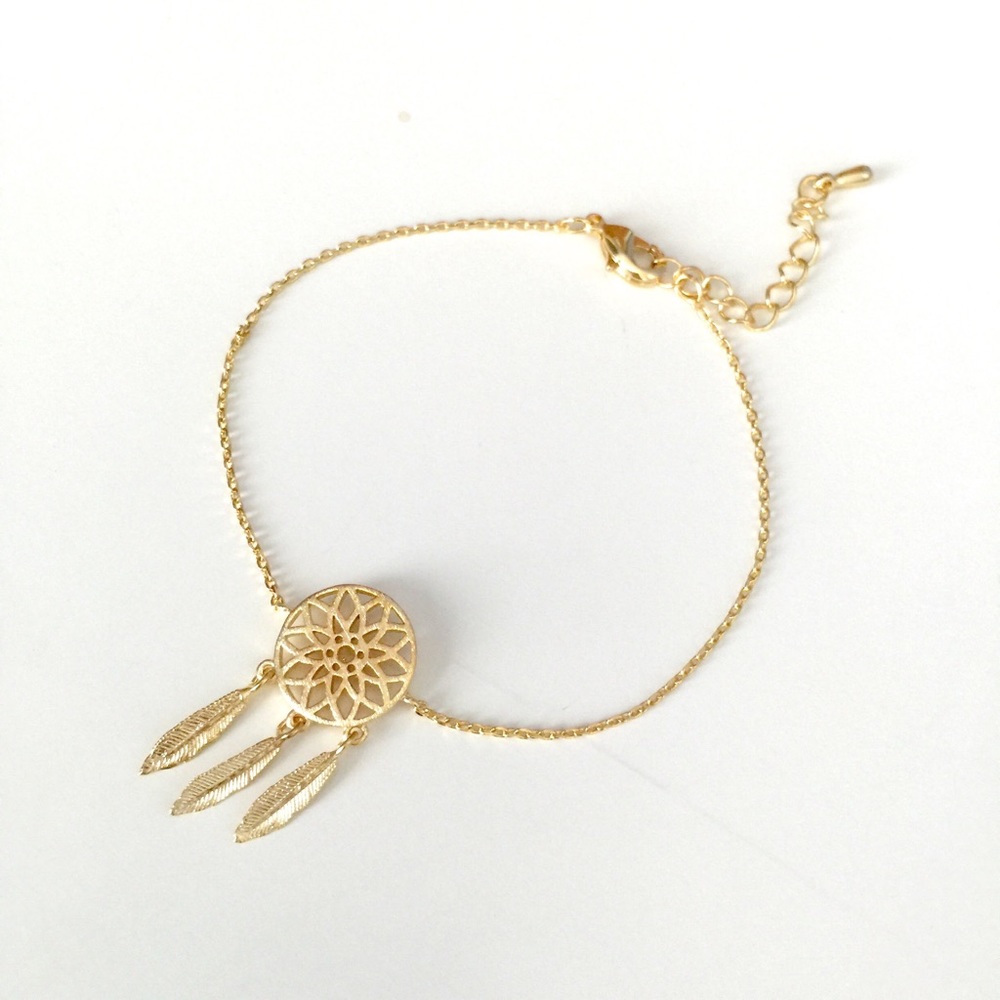 Gold Dreamcatcher Bracelet
