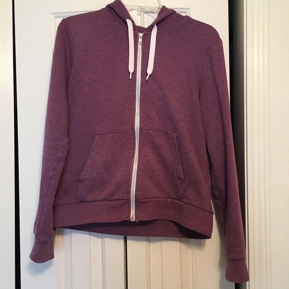H&M magenta pink zip up hoodie