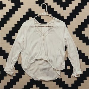 Silence + Noise Mayfair Plunge Surplice Top