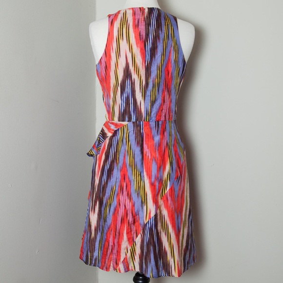 NANETTE LEPORE, Striped Ruffle Cocktail Dress - Picture 4 of 7