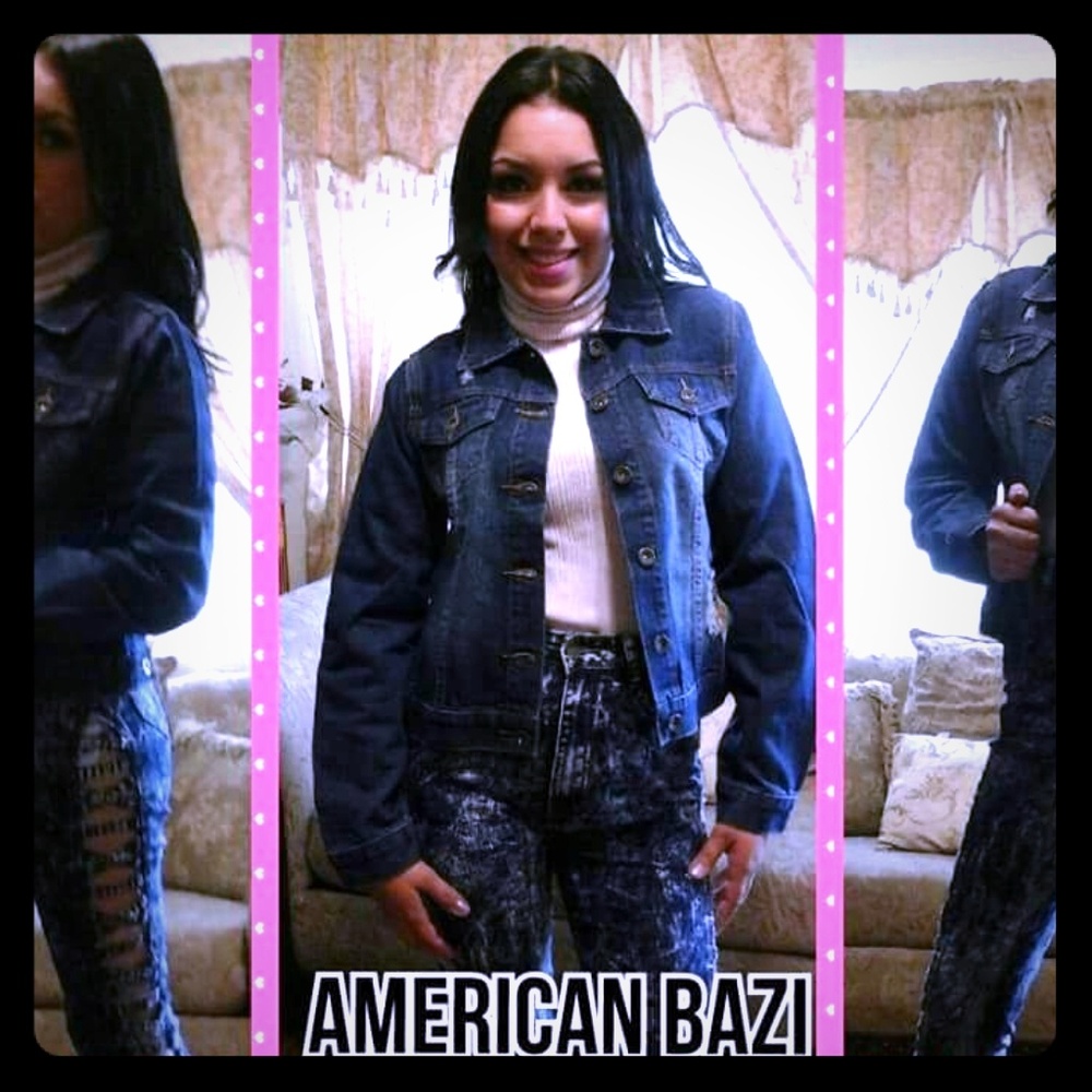 Denim Jacket Saddle Blue