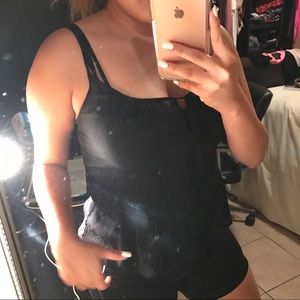 Cute sheer black blouse