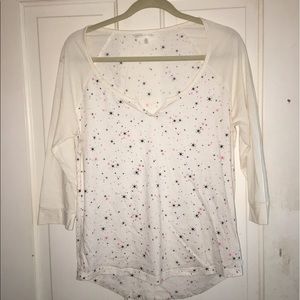 Victoria's Secret notch neck tee - size medium